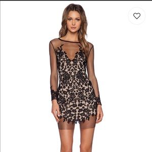 ❤️SOLD❤️ For Love and Lemons Black Mini Luau Dress